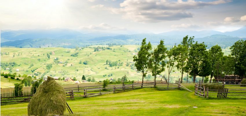 Landscape with village